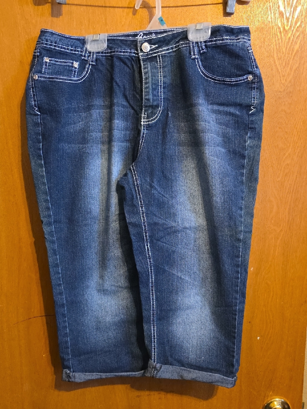 Revolt Jeans Women's Dark Blue Ankle Cropped Jeans